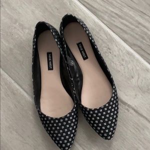 Pair of Nine West flats in size 9
